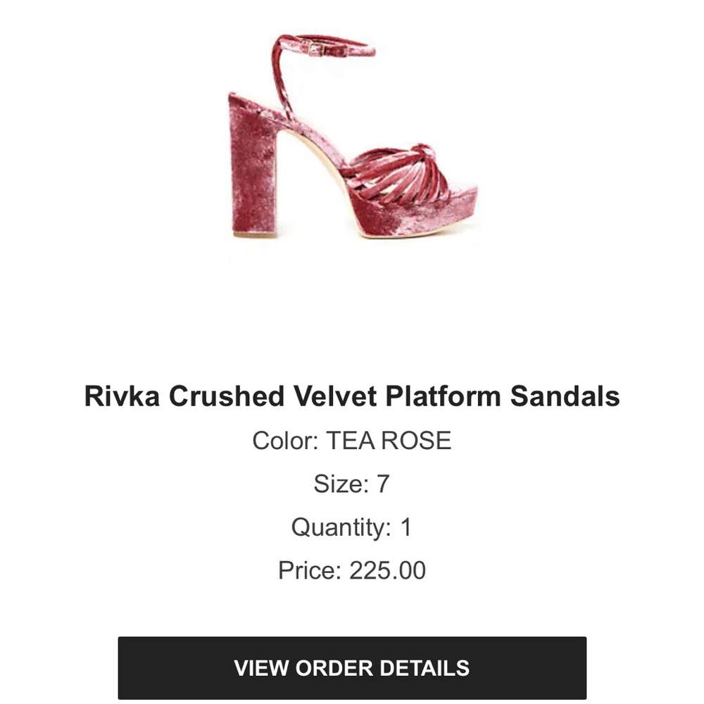Loeffler Randall Rivka Crushed Velvet Platform Heel